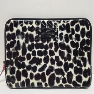 Kate Spade Tablet Case Cream Black Leopard Animal Print